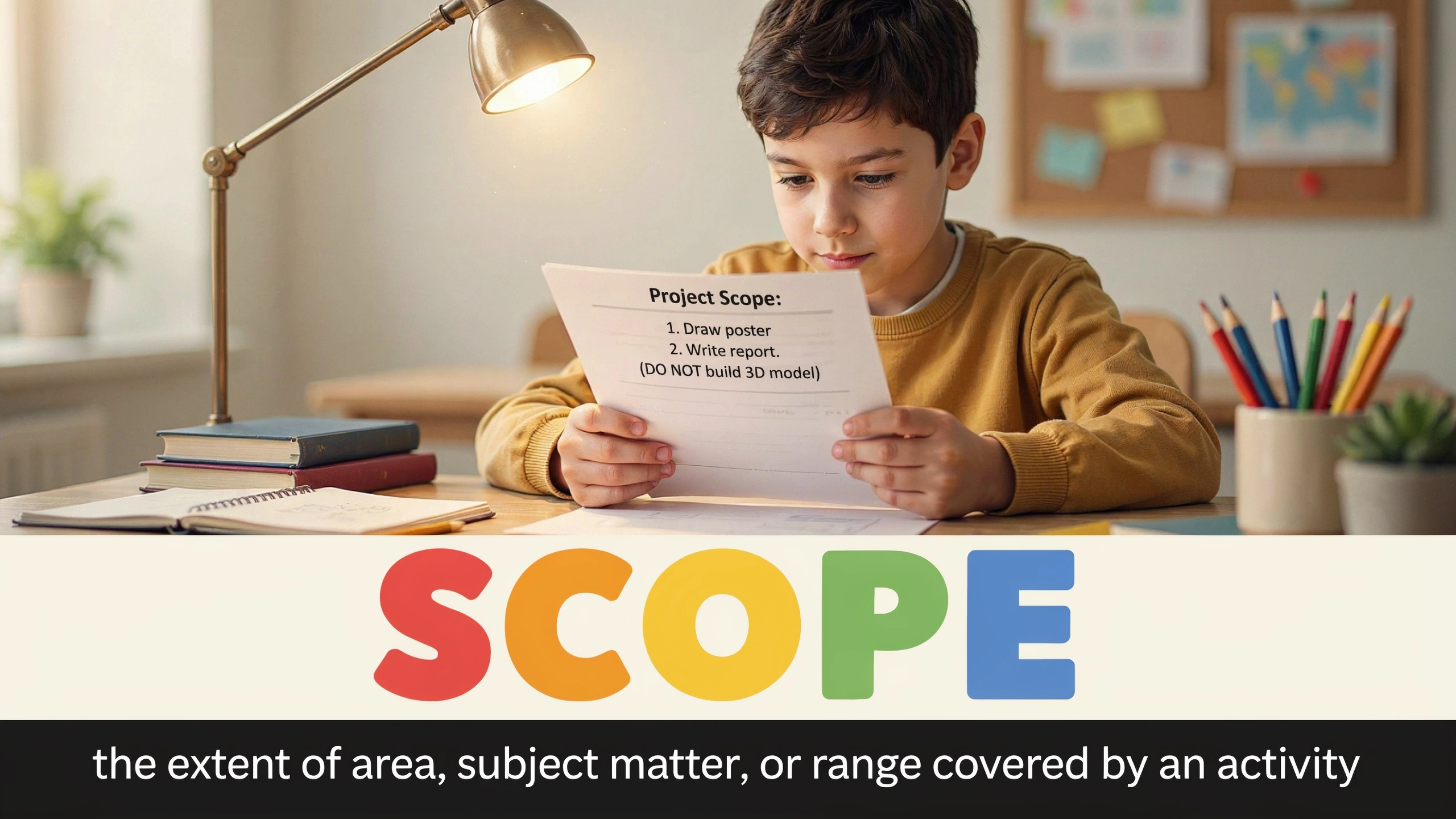 English Illustration for scope